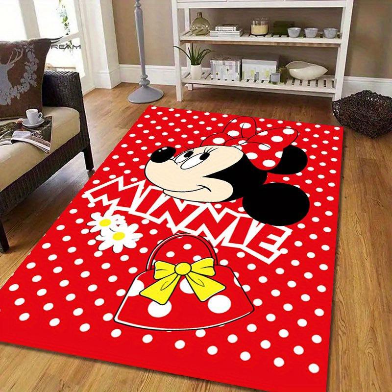 1 stuks Mickey Vloerkleed, Antislip Vloermat, Cartoonfiguur Ontwerp, Zacht Fluweel, Kamerdecoratie, Wasbaar Binnentapijt