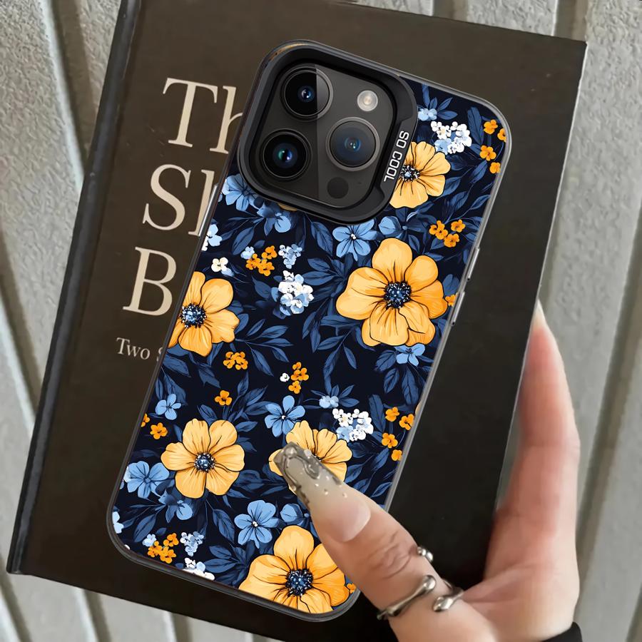 Case for iPhone 17 Pro Max 14 XS Air XR 16 15 Plus 13 Pro 12 11 Back Phone Cover Pink Flower Sea