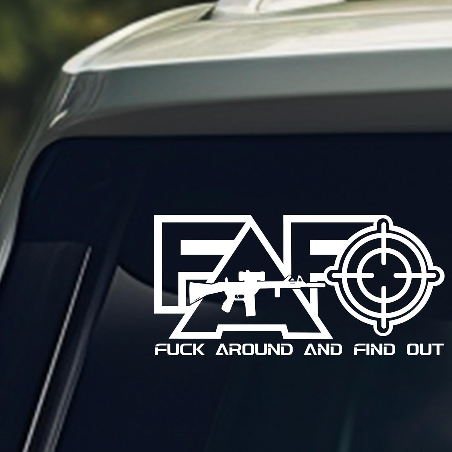 3pcs Fuck Around and Find out Funny Car Stickers-FAFO Fuck Around Find out Warning Vinyl Sticker for Laptop/Car/Truck/Window/Bumper,Protected by F