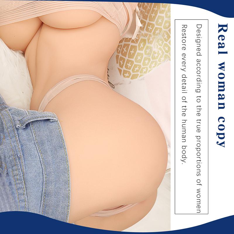 Silicone Doll Real Silicone Sex Doll for Men Realistic Ass Vagina Anal Love Doll 43.5*30*10CM