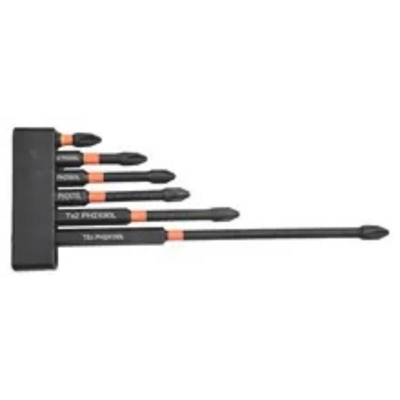 

7pcs Magnetic Batch Head Strong Cross High Hardness 25-150mm Anti Non-slip WaterProof PH2 Screwdriver Bit Set