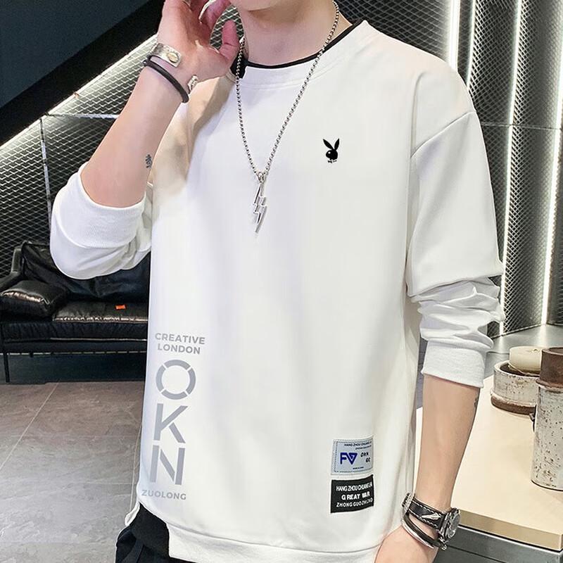 PLAYBOY Men's Casual Crew Neck Pullover Sweatshirt