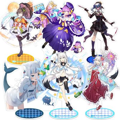 Anime Hololive Vtuber Anime 15CM figurky Cosplay Akrylové stojany Model Vynikající mřížky Dekor stolu Roztomilé stojící cedule ventilátory dárek