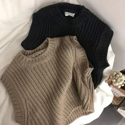 Automne Hiver Enfants Garçons Filles Chaud Tricot Gilet Pull