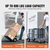 SucceBuy Folding Hand Truck Aluminum Heavy Industrial Collapsible Dolly Cart for Transport and Moving In Warehouse Supermarket
