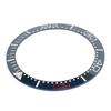 Ceramic Watch Bezel Ring 38mm Watch Bezel Insert Replacement Parts Accessory for Watchmaker Blue Base Red Digit