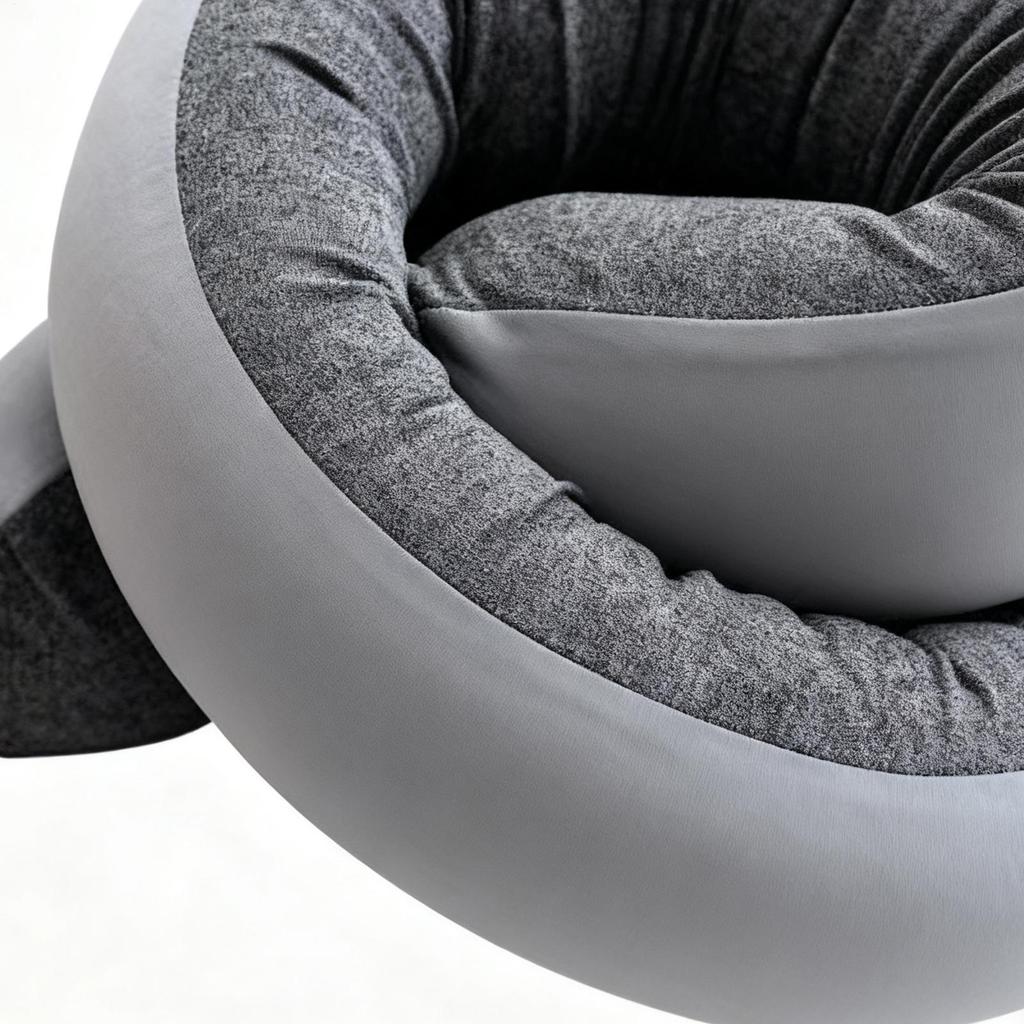 Travel Pillows For Sleeping Flexible Spiral Wrapping Scarf Washable Compact Travel Pillow For Home Office Car Rides Airplane