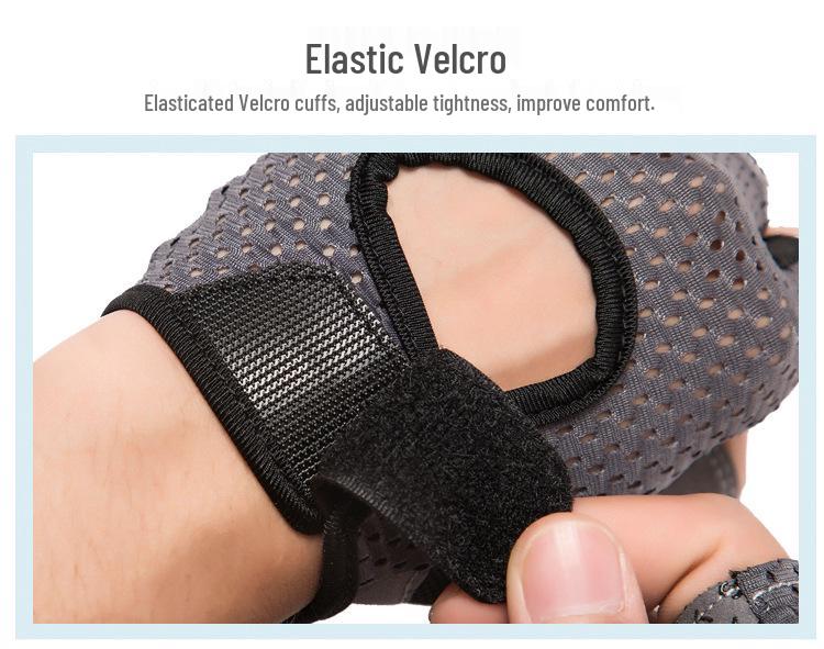 Women's Half-Finger Cycling & Yoga Gloves - Non-Slip, Breathable, Thin, Wrist Support for Summer Workouts