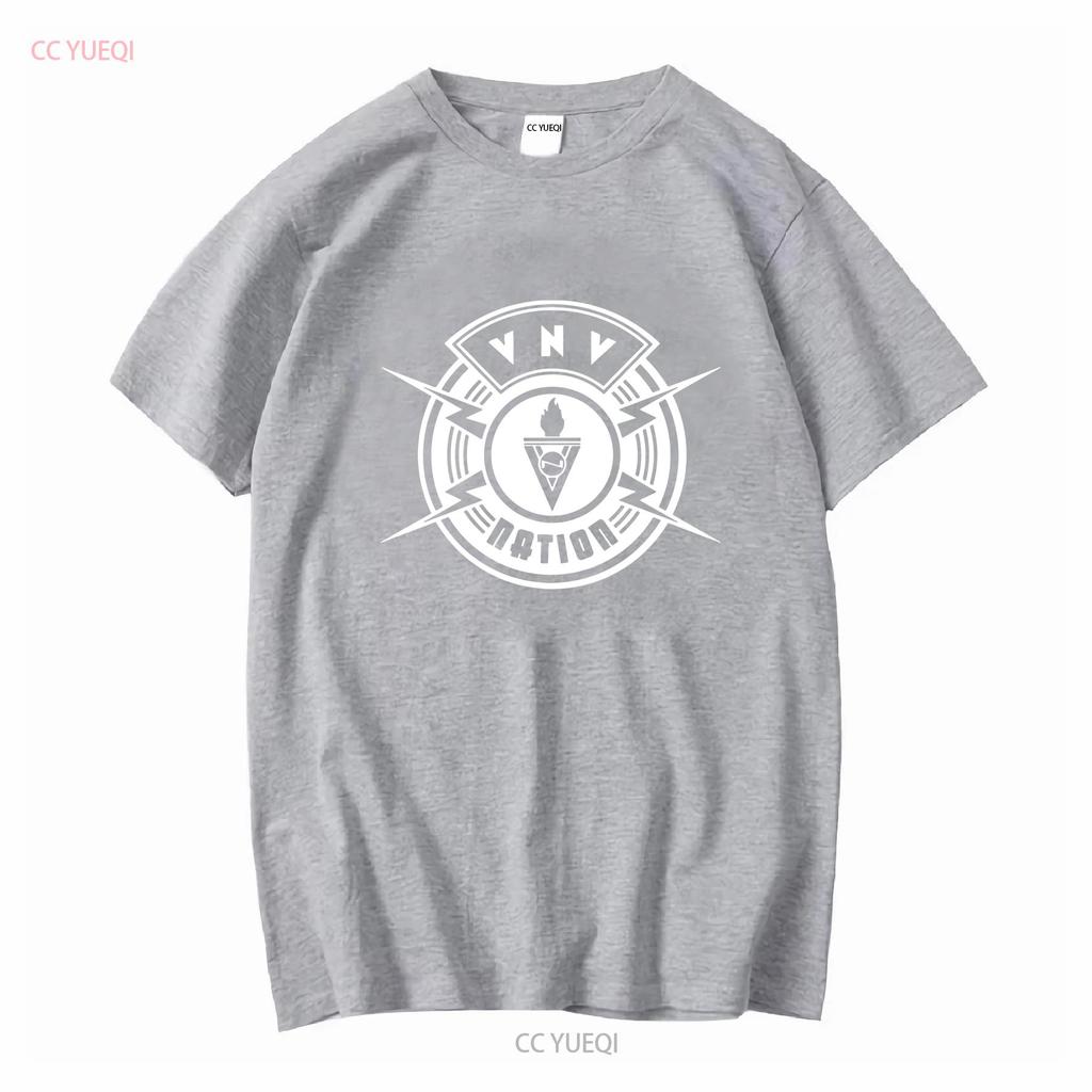 Classic VNV Nation Shirt Funny T 6D157 Long or Short Sleeves Vintage Washed Fashion Streetwear Versatile Unisex Homme Casual