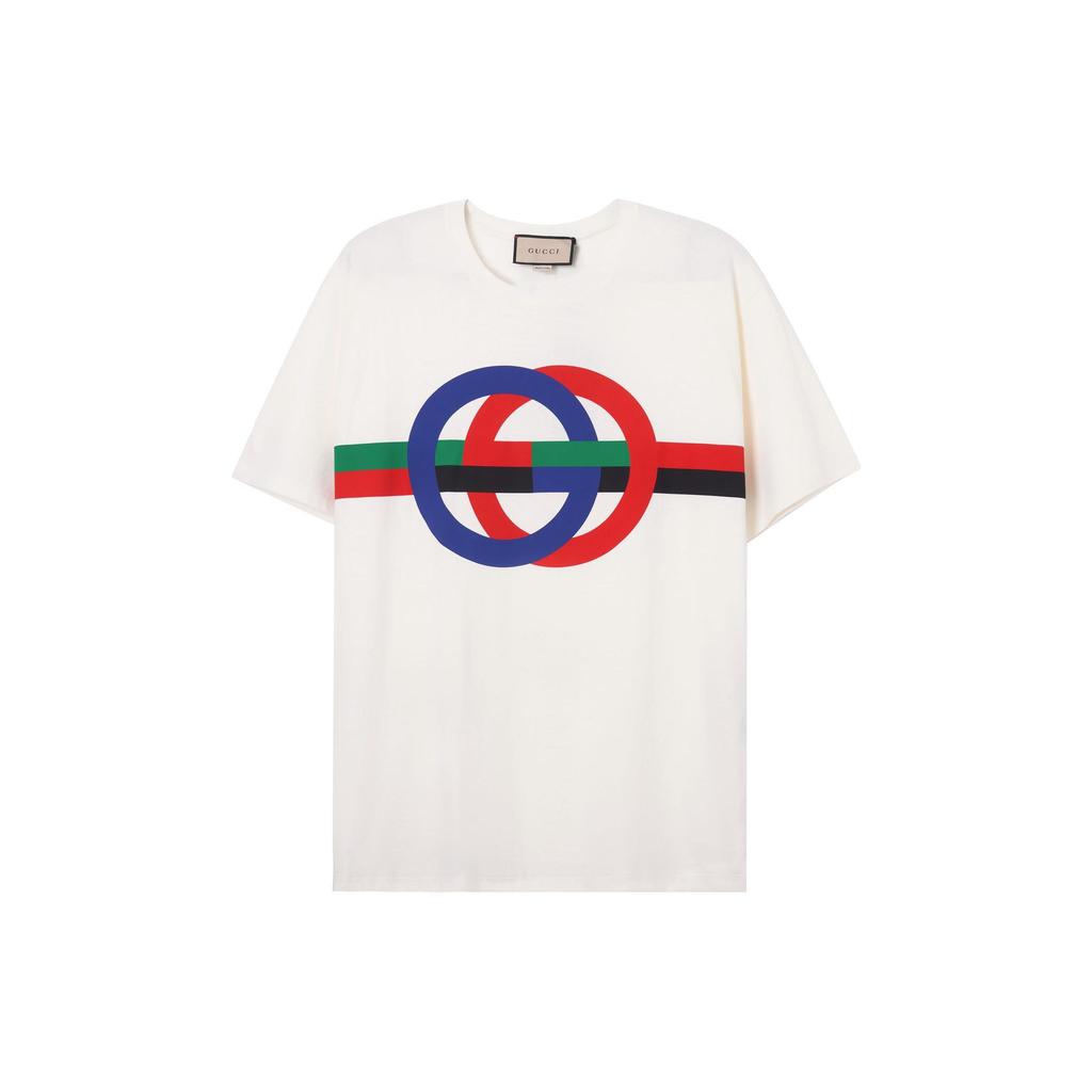 Previous Season Round Gg print T-shirt 548334-XJE7S-9095