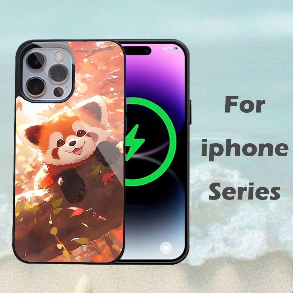 

Red Panda Phone Case For IPhone 16 15 14 13 Pro Max 11 12 Mini Alex Mirror For Magsafe Wireless Charging Cover iphone16