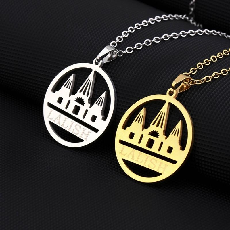 Stylish Neckchains Ethnic Yazdi Lalish Temple Pendant Necklace Unisex  Collarbone Chain Accessory Neck Jewelry Ornament