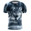 Short Sleeved 3D Trend Digital Printed Fashion T-shirt Plus Men's Short Sleeved T-shirt