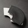 Durable Sushi Plate Ceramic Storage Tray Multi-Function Fan Shaped Striped Plate  Festival