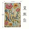 Metal Poster Wall Art Vintage Retro Sign Be Kind Flower Decor Inspirational for Home School