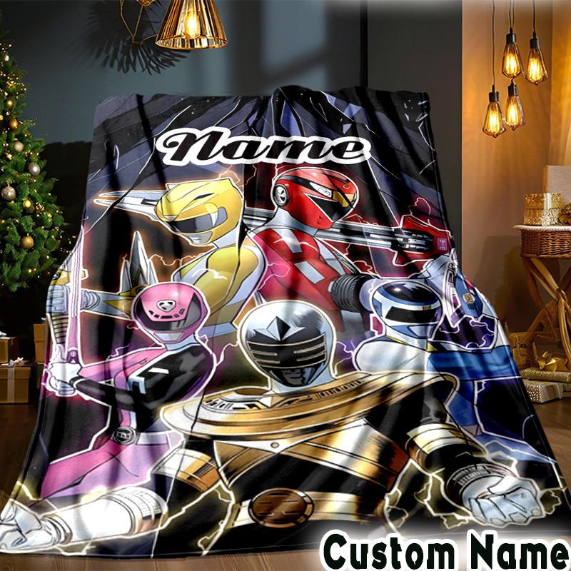 Custom Name Rangers Legacy Throws Blanket Flannel Blankets for Couch Bed Gifts for Men Women Picnic blanket Christmas fan gifts