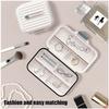 Portable Pill Box Waterproof Medicine Storage Device Travel Pill Compact Pill Storage Container For Daily Vitamin Supplements Suitable
