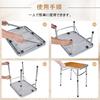 VECELO Folding Outdoor 60cm Wide X 45cm Deep X 56cm Adjustable Low Camping Easy Mini Brown Table, High, Lightweight, Height, Portable, Foldable,