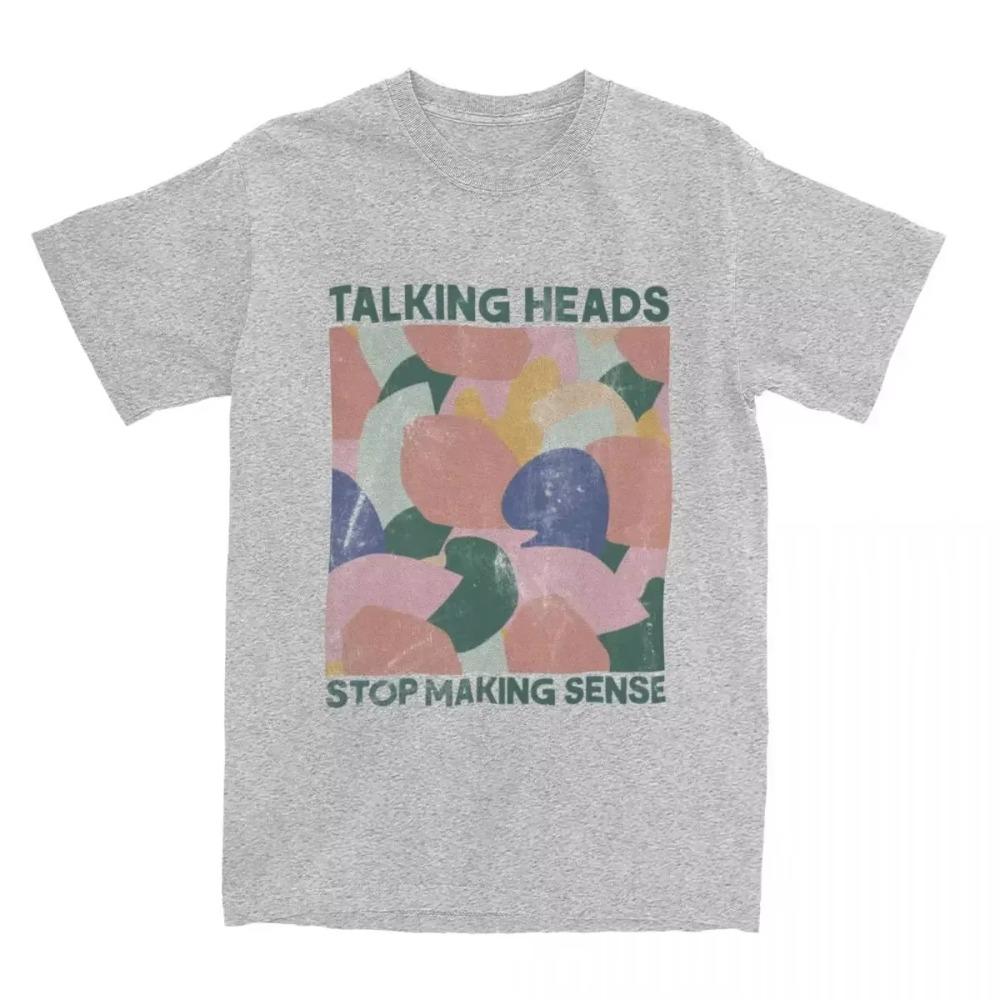 Talking Heads Stop Making Sence Men T Shirts Novelty Tees Short Sleeve Crew Neck T-Shirts Classic Clothing