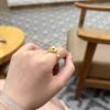 Vintage Italienischer Gold gebürsteter Leopardenkopf Ring, Exquisites Grünes Auge Sternenlicht Mittelalterliche Leichte Luxus High-End Zeigefinger Ring