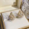 Flower Basket Earrings, Ear Buckles, Femininity, High-end Sense, Light Luxury, Niche Versatile Ear Jewelry