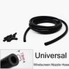 Black Rubber Windscreen Wiper Washer Jet Tube Pipe Hose 200cm Car Auto Parts