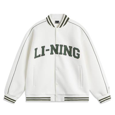 Li Ning Versatile Color Block Hoodie Unisex Hoodies Off-White AWDUF67-2