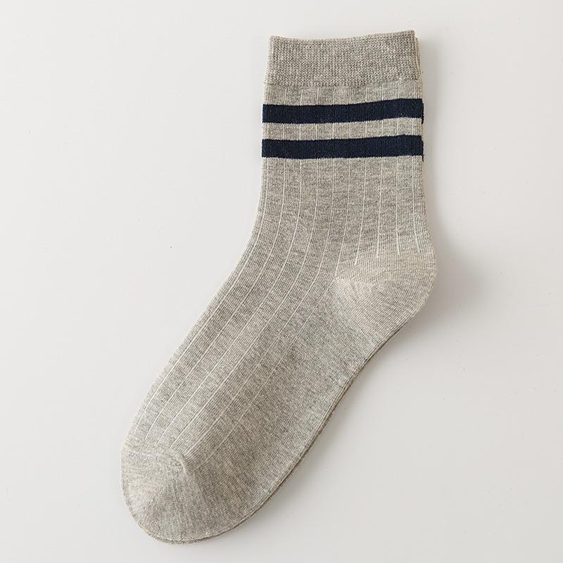 

Men s Autumn and Winter Casual Fashion Pull A Parallel Bar In The Tube Cotton Socks 1 pair світло-сірий колір