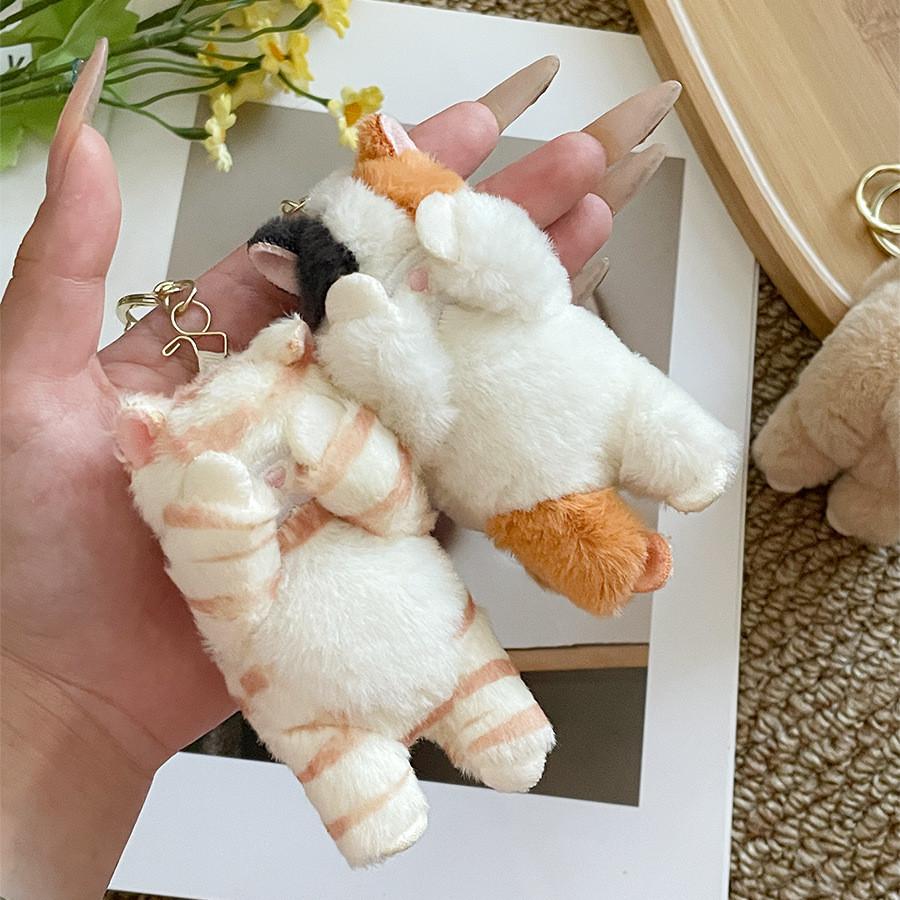 Cat Plush Keychain With Cartoon Design For Kids And Night Market Gifts