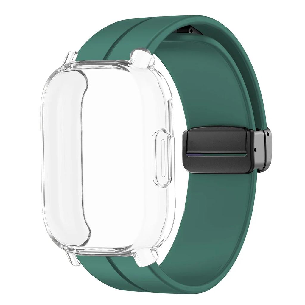 Magnetisches Silikonarmband + Hülle für Xiaomi Redmi Watch 5 Active Lite Smartwatch Armband und Hülle für Redmi Watch 5 Active Lite
