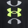 Under Armour Letter Logo Print Quick-Dry Round Neck Short Sleeve T-Shirt Men Tops Black 1382850-001