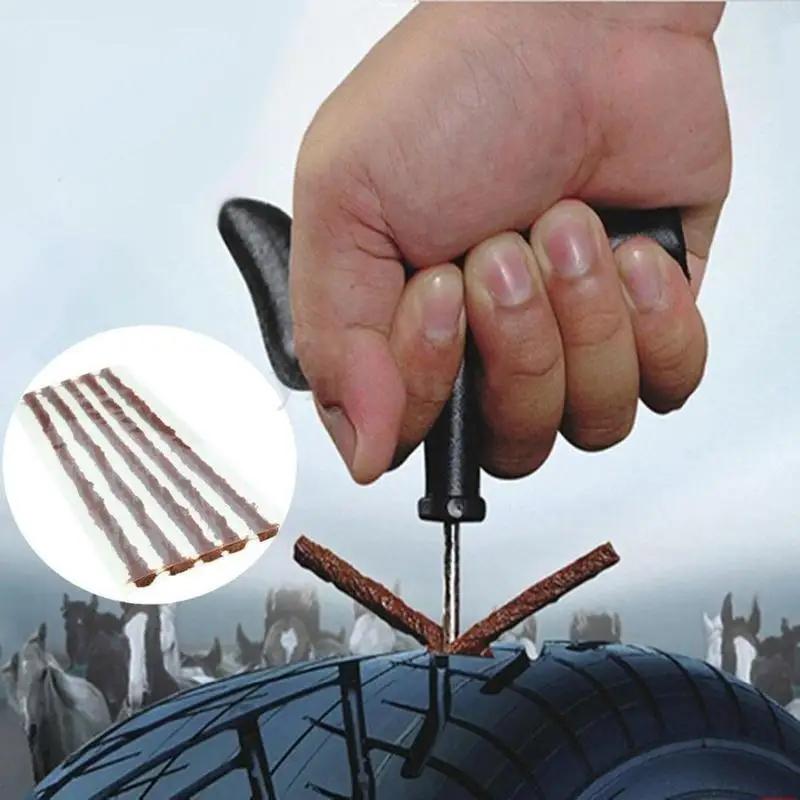 Gummistreifen zur Vakuum-Reifenreparatur, Kuhsehnenstreifen, Vakuum-Reifenreparaturwerkzeug für Autos, Motorräder und Elektrofahrzeuge