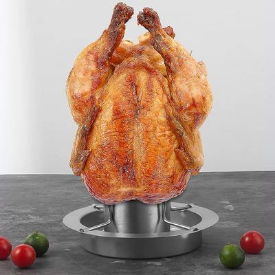 Gril à poulet rôti en acier inoxydable extérieur portable barbecue multifonctionnel détachable plaque à poulet rôti extérieure outil de barbecue YLE40