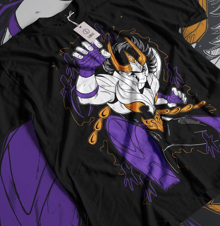 

Ikki T-Shirt Hyoga Saori Dragon Shiryu Andromeda Shun Girl Gift Shirt All Size XL