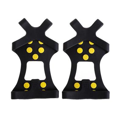 10-STUD Anti Slip Snow Shoes Insoles Spikes On Shoes Crampon Grippers Rock Fishing ICE Mountain Climbing Hiking Slip Shoes Cover