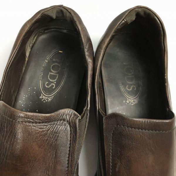 TOD'S Größe 9 (27,5 cm) Braun Hergestellt in Italien Slipper Vamp Business Schuhe Herren(GEBRAUCHT)