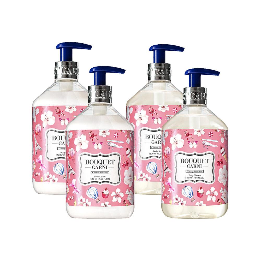 

Bouquet Garni Deep Perfume Cherry Blossom Body Wash x2 + Body Lotion x2