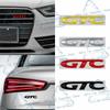 Metalowe Logo GTC 3D Emblemat na Grill Samochodowy Przód Odznaka na Klapę Bagażnika Naklejka Dekoracyjna Do Opel Astra Insignia Corsa Vectra Zafira Mokka OPC