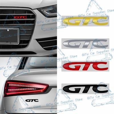 3D Metall GTC Logo Auto Frontgrill Emblem Heckklappen Abzeichen Dekor Aufkleber Für Astra Insignia Corsa Vectra Zafira Mokka OPC
