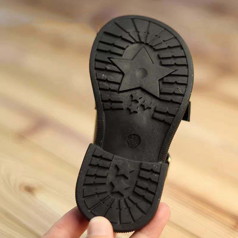 2024 Girls' Princess Leather Flats: Spring & Autumn Fashionable Dress Shoes