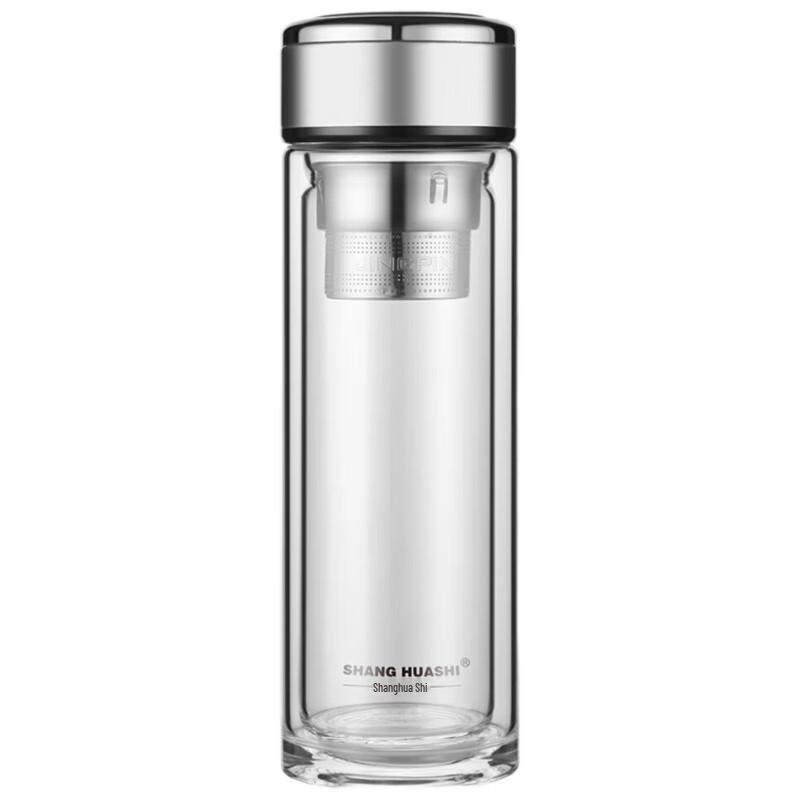 Shang Huashi Double-Layer Glass Cup with Tea Infuser
