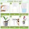 Automatic Self-Watering Flower Pot, Translucent Plastic Planter with Drainage Holes, For Succulents & Cuttings, Home Gardening Decor