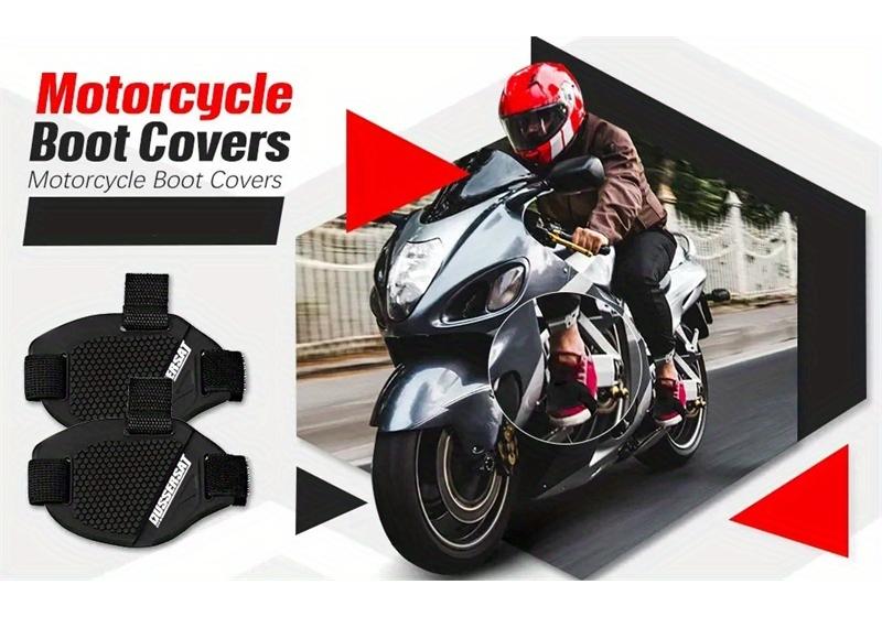 Motorcycle Boot Cover, Gear Shift and Brake Protector, Padded Honeycomb Anti-Slip Upper for Off-Road and Road Racing