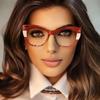 Okulary damskie, oprawki kontrastowe, oprawki retro TR90