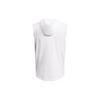 Under Armour Project Rock Grafikdruck Fleece Trainings Locker Kapuzen Ärmellose Weste Herren Westen Weiß 1383302-100