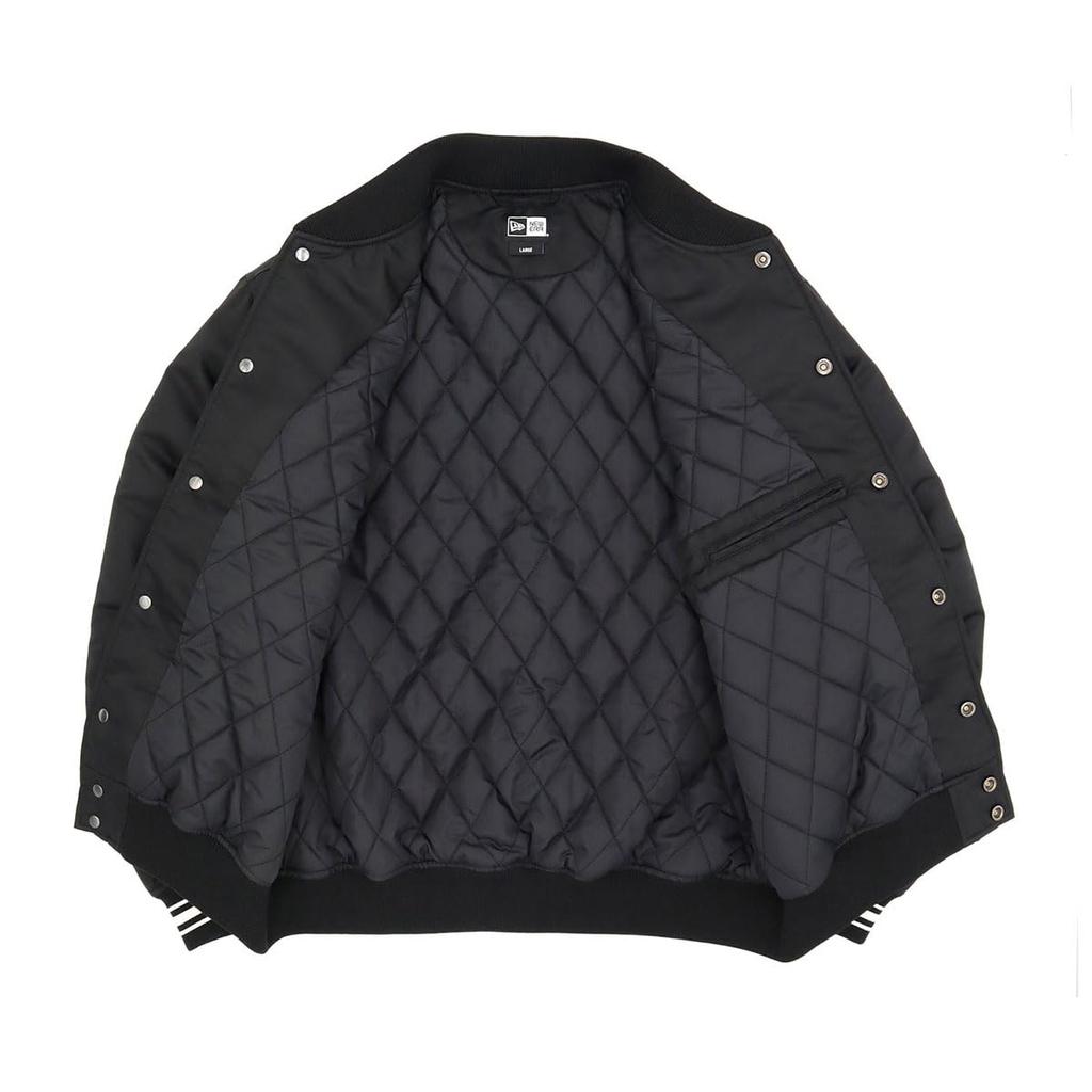 New Era Nylon Varsity Jacket MLB Los Angeles Dodgers Shohei Ohtani LA Black Size M Exclusive to ONSPOTZ and Unisex Apparel Streetwear Stylish Outfit