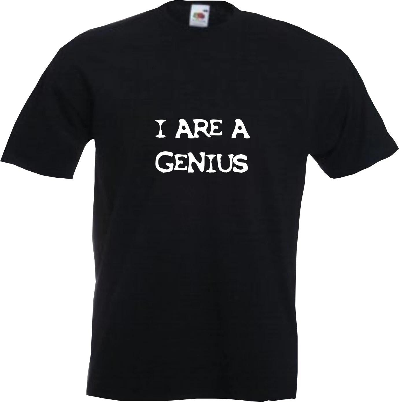 I ARE GENIUS - FUNNY SLOGAN Mens Womens Kids T-Shirt S