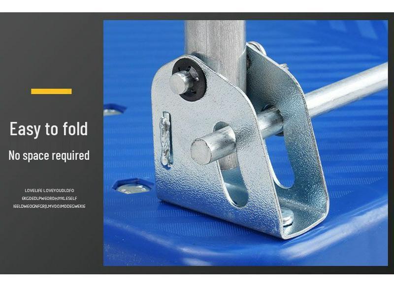 Folding Flatbed Hand Truck: Sturdy Four-Wheel Cart for Street Vending & Moving Goods