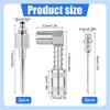 AT21-Grease Injector Needle Tip 90 Degree, 5Pcs Grease Needle Kit Grease Coupler Fitting Nozzle
