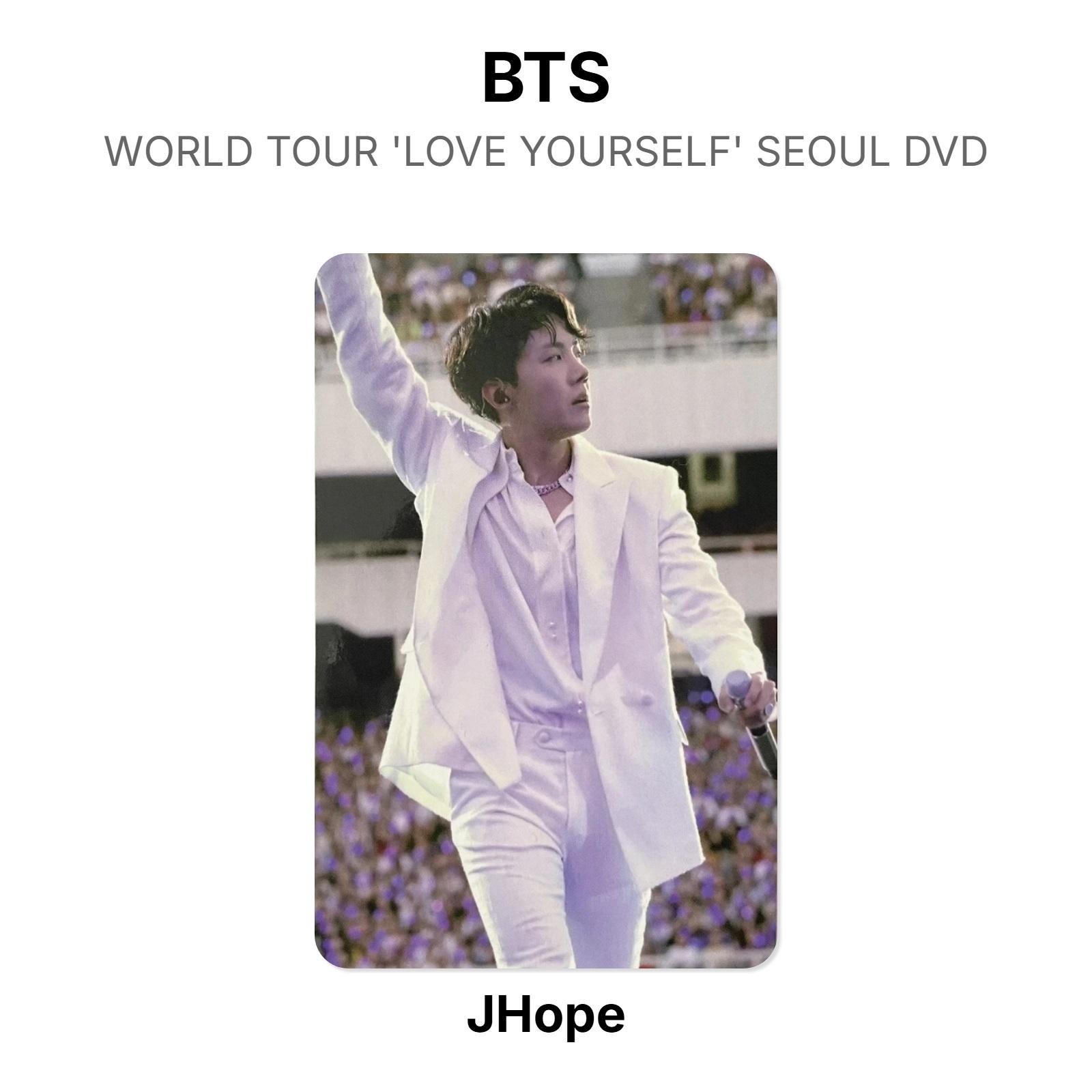 BTS МИРОВОЙ ТУР LOVE YOURSELF СЕУЛ DVD Официальная фотокарточка J-Hope gray